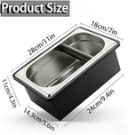 Espresso Knock Box,Stainless Steel Knocker Storage Box - Image 2