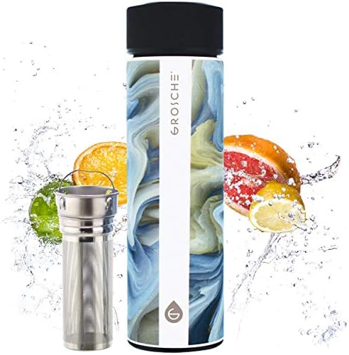 GROSCHE Chicago Vacuum Insulated Tea Infuser Bottle, 15.2 oz by GROSCHE