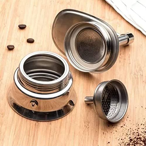 Mocha Pots, Single Spout Tube Stainless Steel Moka Pot Coffee Maker, Portable Hand Pour Latte Classic Coffee Pot for Home Office(16cm-50ml) - Image 5