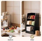 2 Pcs Acrylic Coffee Bar Organizer, Simple, 12.01 x 7.48 x 5.31 Inches - Image 5