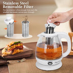 Taylor Swoden Electric Kettle With Tea Infuser, 1L, White - Image 4