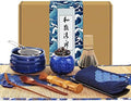 Artcome 12Pcs Japanese Matcha Tea Set - Bowl, Bamboo Whisk, Holder, Brush and Screen - Handmade Ceremony Kit for Traditional Tea Ceremony by Artcome