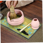 5PCS/Set Matcha Whisk Set with Bowl, Whisk, Sifter, Scoop and Holder for Matcha Tea - Image 2