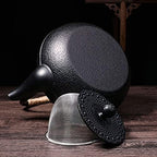 Tea Kettle Vintage Handmade Japanese Cast Iron Teapot with Infuser for Loose Leaf Tea and Teabags, Tetsubin Tea Kettle Stovetop Safe(Size:1.8L) - Image 4