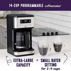 Mr. Coffee 14 Cup Programmable Coffee Maker Stainless Steel - Image 2