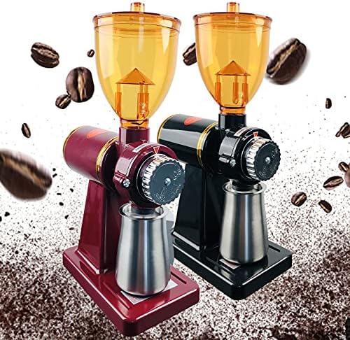 Coffee Bean Grinder 180W, Electric Automatic Burr Mill High Capacity Commercial Coffee Grinder, 250G Capacity Coffee Bean Grinding Tool with 8-Adjustable Speed (Black) - Image 2