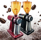 Coffee Bean Grinder 180W, Electric Automatic Burr Mill High Capacity Commercial Coffee Grinder, 250G Capacity Coffee Bean Grinding Tool with 8-Adjustable Speed (Black) - Image 2