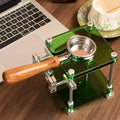 Espresso Tamper Station, 58mm Portafilter Coffee Holder, Adjustable Height, Acrylic Material, for Espresso Machine Accessories, Home & Cafe Green by Unknown