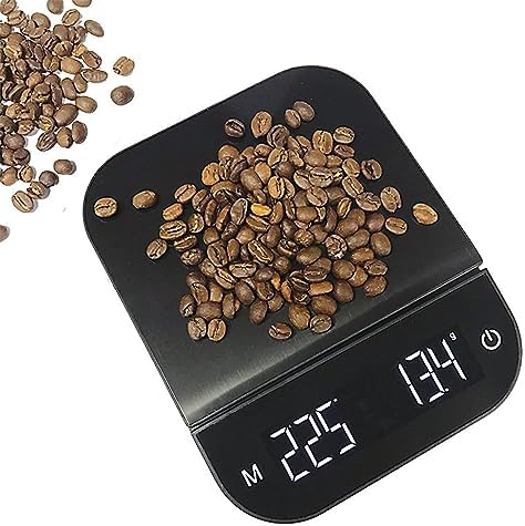 Coffee Scale with Timer, Rechargeable 0.1g Precision, Digital Scale for Espresso & Pour Over Coffee, Black (3kg) - Image 2