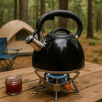 Creative Home Premium 3.5QT Stainless Steel Whistling Tea Kettle, Black - Image 4