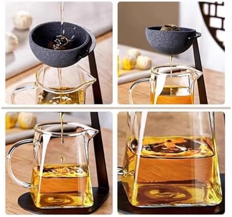 Ceramic Coffee Dripper – Reusable High-Density Paperless Steeper For Tea & Coffee, Compatible With Rotary Filter Holder Set ceramic coffee dripper(Square Cup) - Image 2