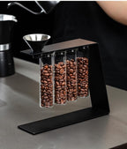Coffee Bean Cellar Tubes, Espresso Bean Cellars with Stand, with 4 Pcs Glass Tubes, Capacity 15-20g, Metal Bracket, for Home, Office, Coffee Store - Image 6