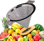 Cone Shaped Stainless Steel Strainer, Double Ear Coffee Tea Filter, Fine Mesh Cone Infuser for Loose Leaf Tea Coffee Powder Milk Tea with Heat Handle for Home - Image 4