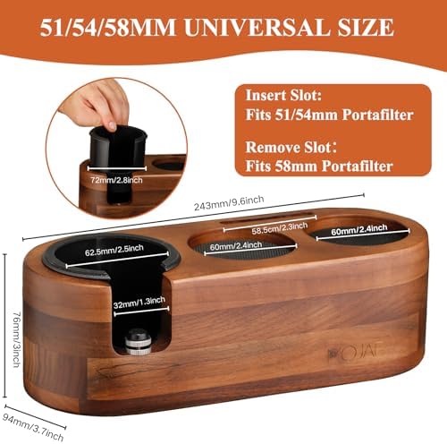 MOJAE Espresso Tamping Station,Coffee Tamper Station,Espresso Organizer Station,Fits for 51/54/58mm Portafilter,Tamper,Distributor and Puck Screen - Image 2