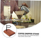 Adjustable Coffee Dripper Stand Wood Base for Manual Brewing - Image 6