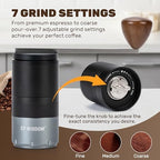Electric Coffee Grinder Dual-Mode Electric and Manual Grinding 7-Speed Precision Grinding Portable Coffee Bean Grinder Suitable for Espresso, French Press, and Drip Coffee - Image 2