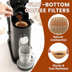 600 Count 1-2 Cup Small Coffee Filters, Natural Unbleached Basket Paper Filters Compatible with 155 Size pour over drippers & Single Serve Coffee Makers - Image 4