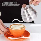 Stainless Steel pour Over Coffee Tea Kettle Gooseneck Spout Pots Kitchen Appliances, Gooseneck Electric Kettle for Tea, Coffee - Image 3