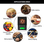 Coffee Scale with Timer, High Accuracy Kitchen Digital Food Scale LCD Display with Tare Function for Baking and Cooking Wine Red 3kg/0.1g - Image 6