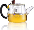 Habiba Tea Kettle 650ml Household Teapot Heat-Resistant Transparent Glass Tea Kettle with Detachable Infuser Induction Cooker Teapots Tea Set Household by Unknown