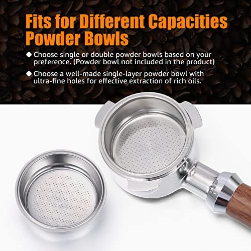 AORESAC 54mm Espresso Portafilter, Bottomless Naked Portafilter Compatible with Breville Barista Express, Pro, Touch, Infuser, Duo-Temp Pro, and 54mm Breville Machines (54MM for Breville) - Image 4