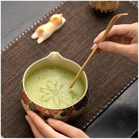 Matcha Set Making Whisk Teaspoon Ceramic Bowl Tranditional Tea Sets Tools Gifts - Image 4