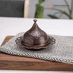 Alisveristime Lale Turkish Coffee Set with 6 Cups and Tray (Copper) - Image 3