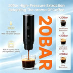 Portable Coffee Maker Electric Espresso Machine, Coffee Espresso Maker for Travel Self-Heating USB-C, Battery Powered with 7800mAh, for Ground Coffee & NS Capsule, for RV, Hiking, Office,Gifts for Men - Image 6
