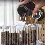 Single Dose Coffee Bean Storage, 14Pcs Glass Tubes Coffee Bean Cellars, With One-Way Exhaust Valve, Metal Stand And Hopper, Single Bottle Capacity 20-22g, For Coffee Storage(Silver) - Image 4