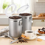 Suclain 2 Pack 64 oz Airtight Stainless Steel Coffee Canisters for Kitchen - Image 3