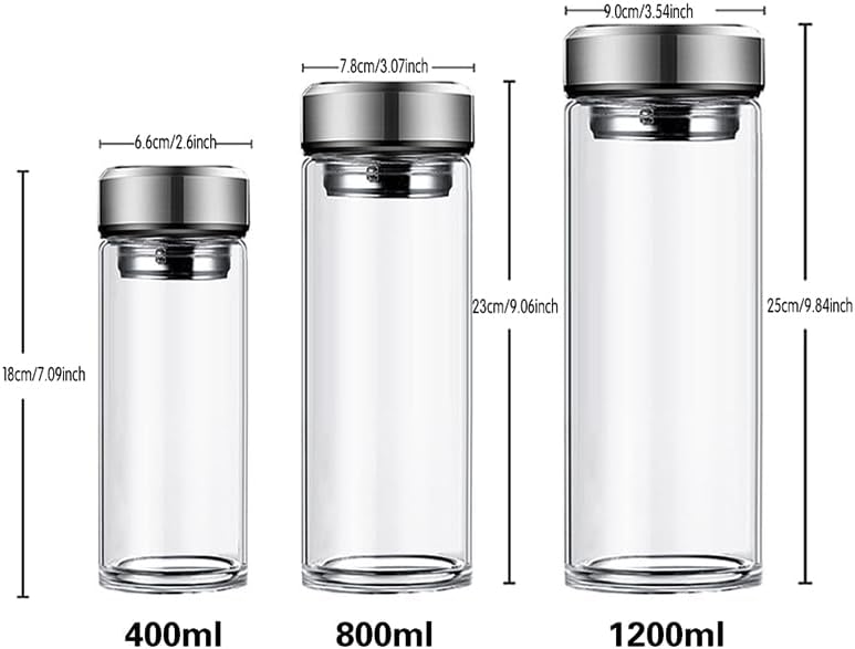 1200ML/40.58oz single-layer glass cup, sealed and leak-proof, with lid, heat-resistant cup cover, storage bottle, drinking set, suitable for holding milk, coffee, beverages, etc - Image 4