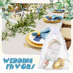 25 Sets Bridal Shower Tea Party Favors Bulk for Guests Include Heart Tea Infuser, Glass Jar, Thank You Gift Tag, Drawstring Organza Bag for Wedding Bridal Shower Souvenir Gift Party Supplies - Image 2