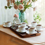 BTaT Royal Tea Set - 4 Porcelain Tea Cups (8oz), Pot (32oz), Creamer & Sugar Set - Image 5