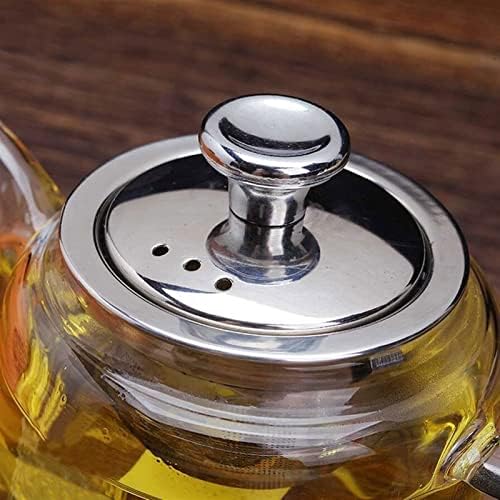 Teapot 300ML Small Glass Heat Resistant Glass Teapot Removable Infuser Filter Glass Coffee Pot Transparent Tea Boiler Tea Kettle - Image 3