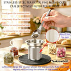 1500ml Small Teapot, Stainless Steel Tea Pot With Removable Infuser ﻿ - Image 4