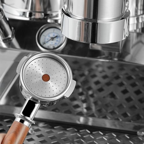 MHW-3BOMBER 58.5mm Espresso Puck Screen with Round Hole & 58mm Espresso Dosing Funnel - Image 3
