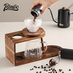 Bincoo Universal Coffee Stand, Acacia Wood Pour Over Coffee Caddy & Espresso Machine Stand, Coffee Bar Station Organizer Stand Caddy for Pour Over Maker & Manual Coffee Grinder - Image 5