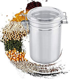 Stainless Steel Coffee Container Vacuum Sealed - Large Capacity Storage Jar for Coffee Beans Tea Sugar with Airtight Seal 1200ml Food Grade Metal Canister for Bean Storage - Image 6
