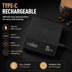 Smart Espresso Coffee Scale with Timer, 0.1g Accuracy, Flow Rate & Ratio - Image 5
