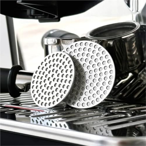 Compatible for XHYKFFILTER 51/53/58mm Coffee Puck Screen, 304 Stainless Steel Double Layer Filter(53mm,5 pcs) - Image 2