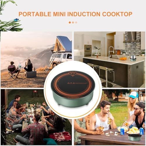 700W Mini Induction Cooktop 120V, Countertop Burner with Wired Control - Image 4