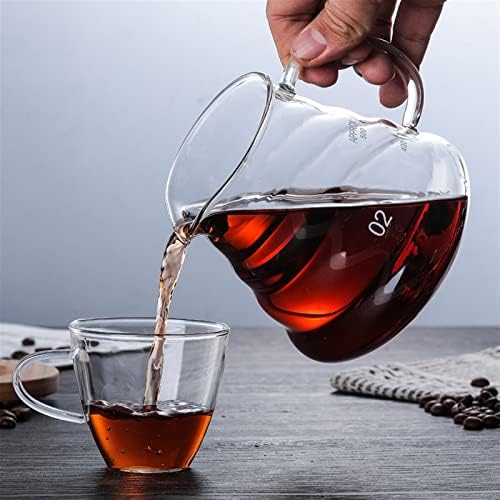 Coffee Filters Coffee Pot Glass Coffee Maker Wooden Coffee Dripper And Pot Set for Coffee Filter Reusable Coffee Filters(500ML) - Image 4