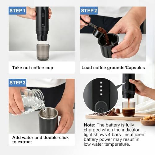 Goldtouch Portable Electric Espresso Machine,Travel Coffee Maker - Image 6