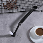 Espresso Machine Cleaning Brush Kit 2 Pieces Coffee Cleaning Brush with Spoon for Coffee Grinder - Image 4