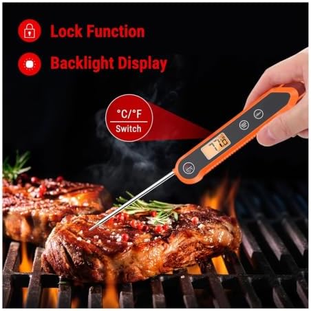 Digital Instant Read Meat Thermometer for Grilling，Waterproof Kitchen - Image 2