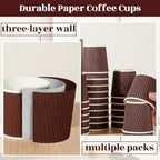 Yaomiao 200 Pcs 4 oz Disposable Espresso Coffee Cups, Coffee - Image 3