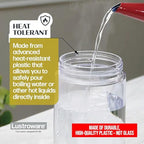 Lustroware QuickServe Airtight Pitcher - 2.1L (70oz), Heat Resistant, BPA-Free SAN Plastic, One Touch Open & Close, Space-Saving, Made in Japan - White (Pack of 2) - Image 5
