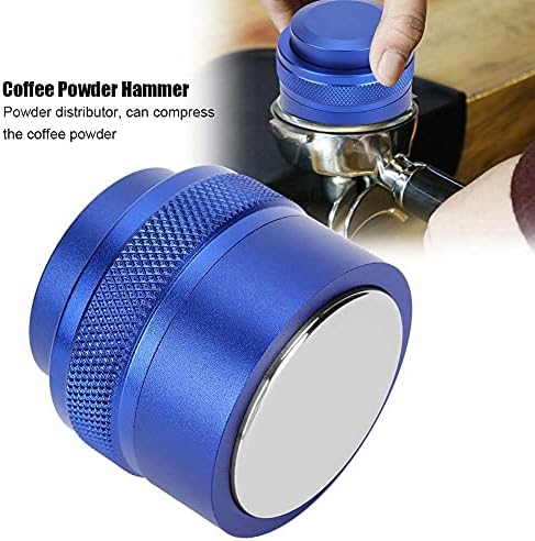51mm Reusable Coffee Tamper, Stainless Steel Coffee Distributor, Adjustable Depth, Food Grade 304 Material, for Breville 54mm Portafilter (Blue) - Image 3