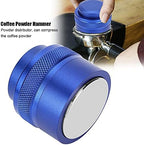 51mm Reusable Coffee Tamper, Stainless Steel Coffee Distributor, Adjustable Depth, Food Grade 304 Material, for Breville 54mm Portafilter (Blue) - Image 3
