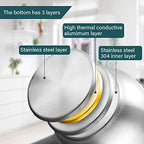 Heavy Duty Tea Kettle Stovetop Whistling Teakettle Teapot,seamless bottom, Stainless Steel 304, Brushed finish (4L) - Image 4